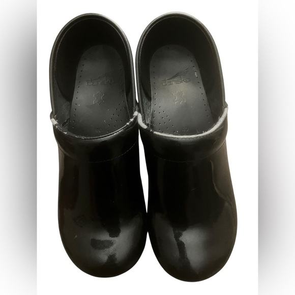 Dansko Professional Patent Leather Black Slip On Clogs Womens Eu 40 US 9.5 / 10 - Picture 4 of 13